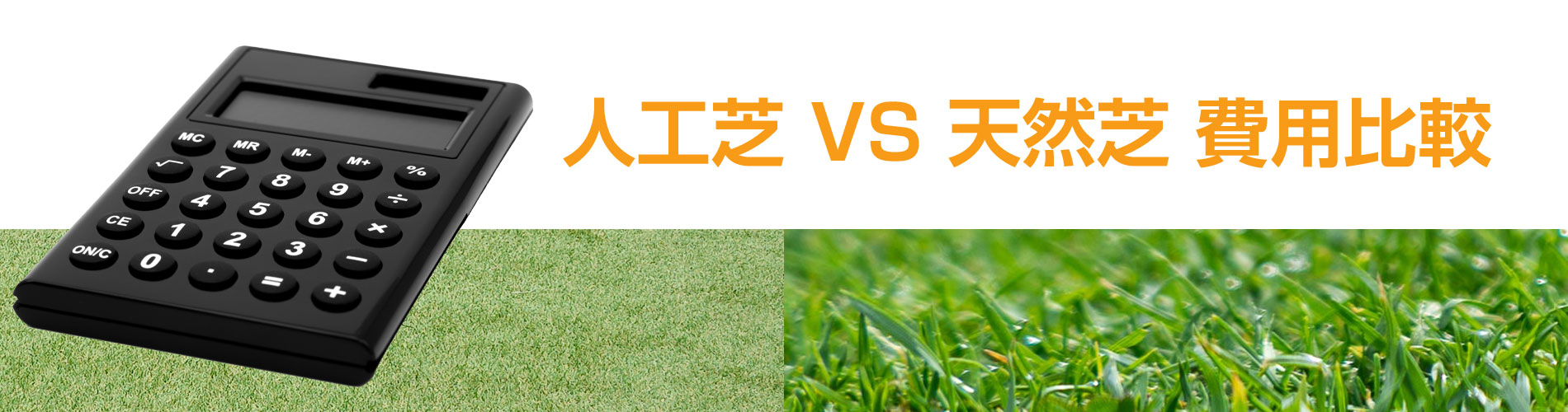 人工芝と天然芝の費用比較